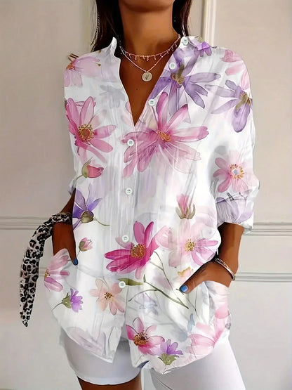 Keely | Colourful Blouse with Playful Print