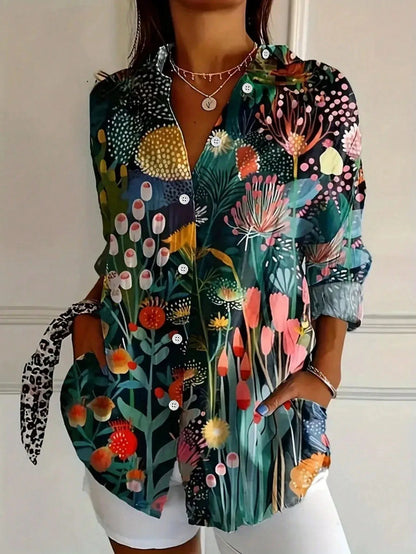 Keely | Colourful Blouse with Playful Print
