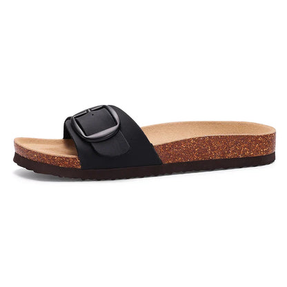 Sandra | Women's Flat Adjustable Buckle Sandals