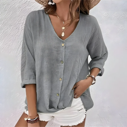 Eden | Relaxed Button-Up Blouse