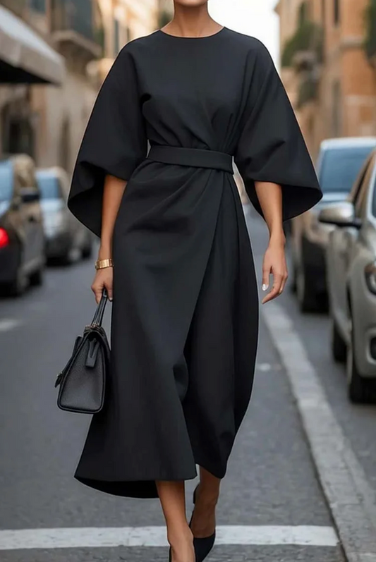 Orinda | Elegant Dress with Lantern Sleeves