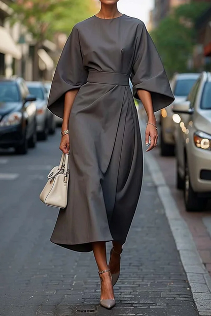 Orinda | Elegant Dress with Lantern Sleeves