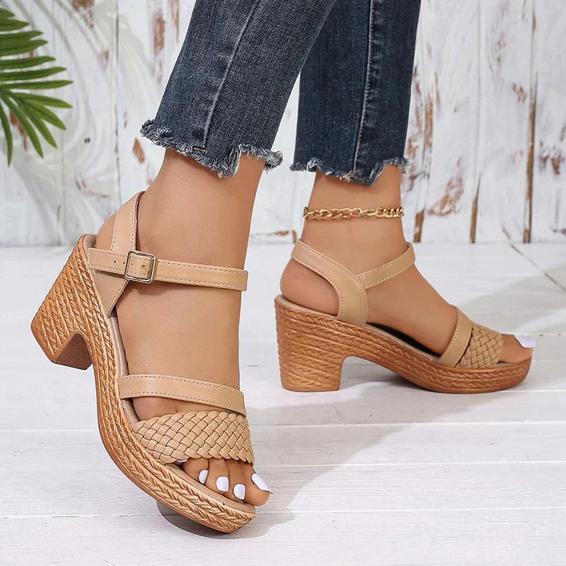 Kayleigh | Woven Platform Sandals