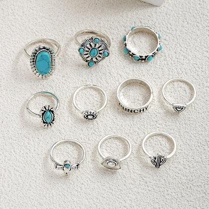 Carlotta | 10-Piece Western Ring Set