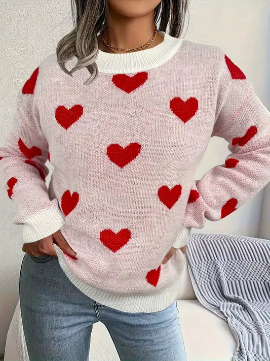 Aria™ | Elegant Hearts Sweater