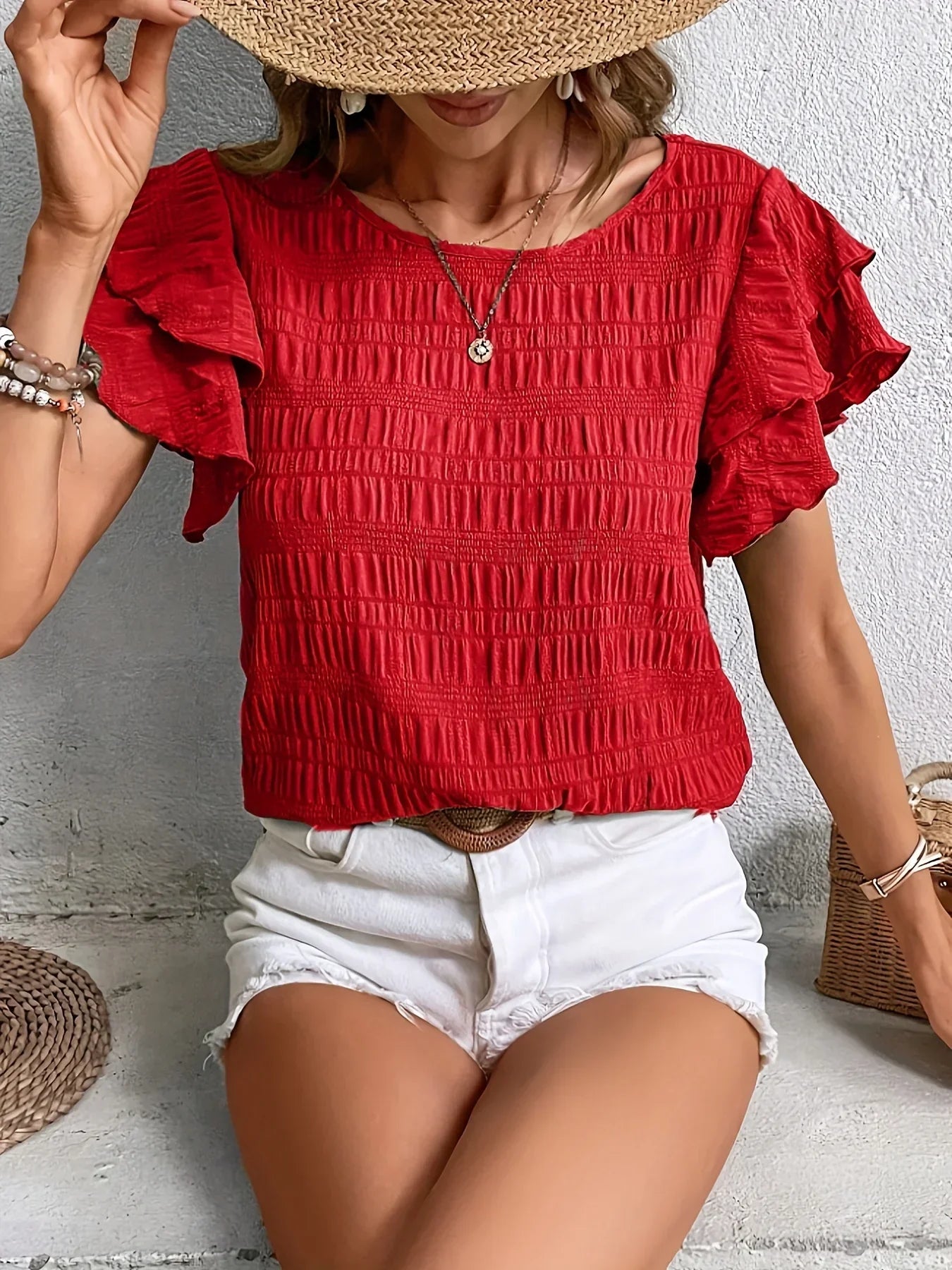 Tarni | Light & Breezy Blouse with Fun Ruffles