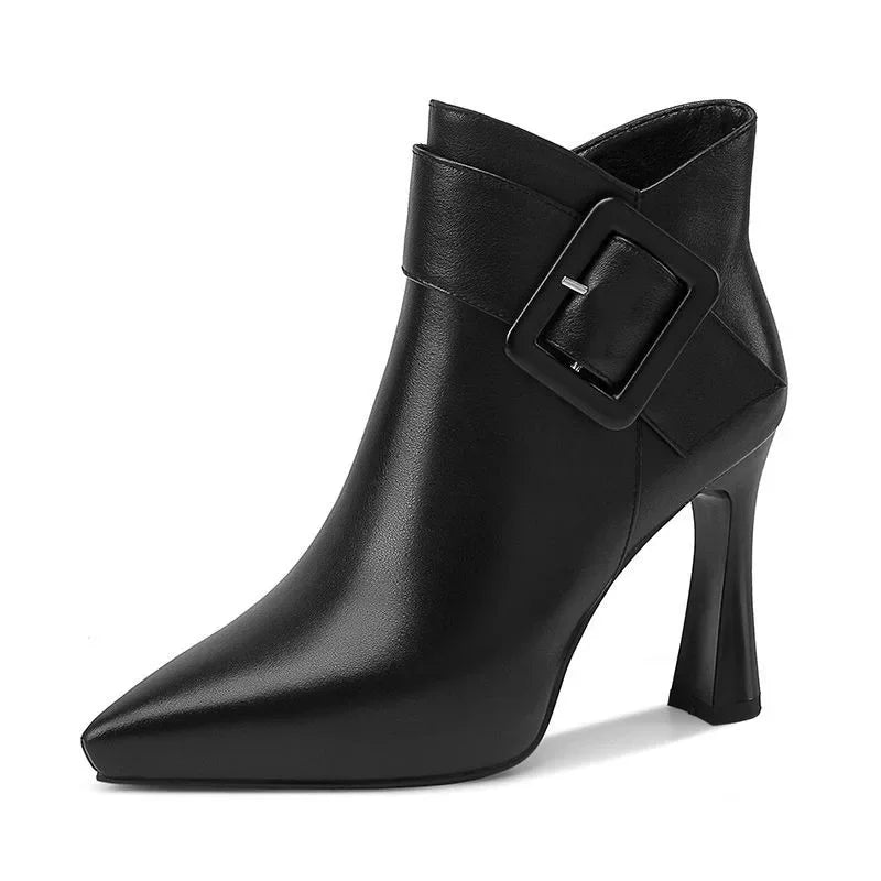 Alli | Buckle Heel Boots