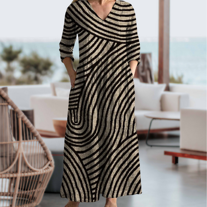 Breanna | Vintage Striped dress