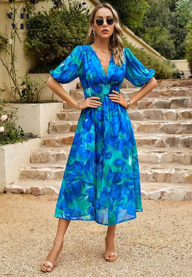 Lydia | Elegant Floral Dress