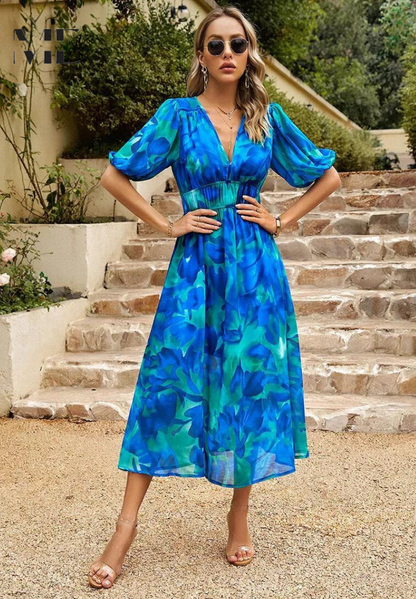 Lydia | Elegant Floral Dress