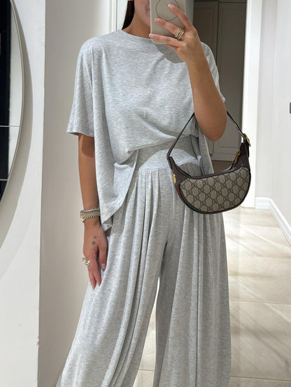 Leanne | Wide-Leg Pants & Casual Top Set