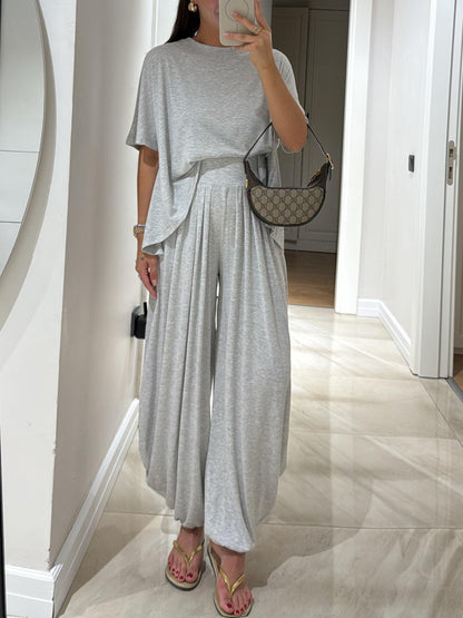 Leanne | Wide-Leg Pants & Casual Top Set