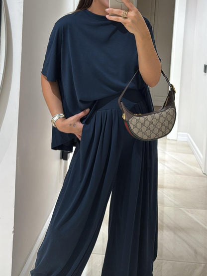 Leanne | Wide-Leg Pants & Casual Top Set