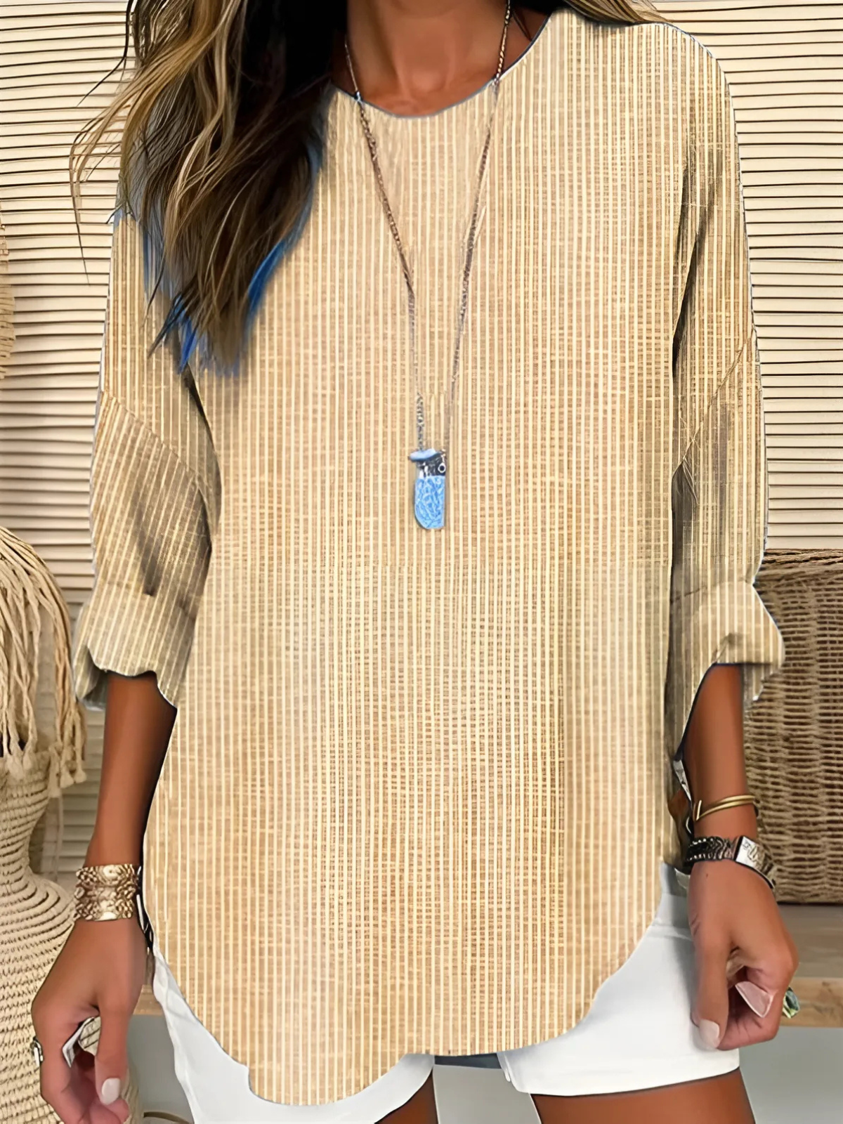 Edie | Contemporary Striped Blouse