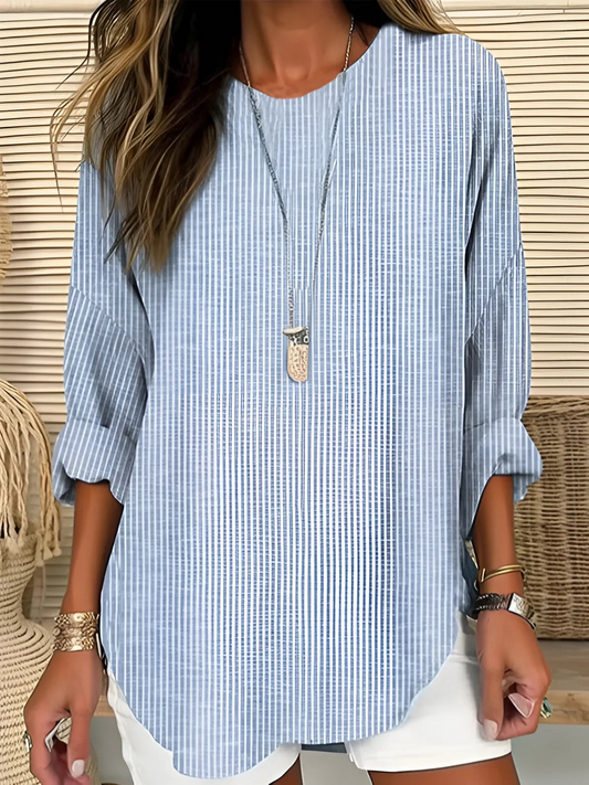 Edie | Contemporary Striped Blouse