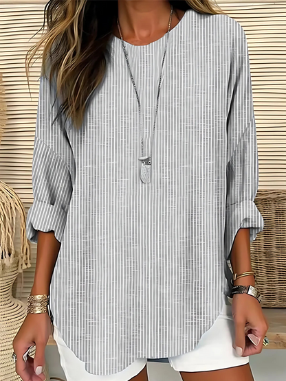 Edie | Contemporary Striped Blouse