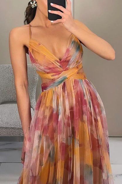 Iris | Beautiful Floral Print Maxi Dress
