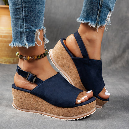 Edna | Women's Platform Adjustable Buckle Sandals