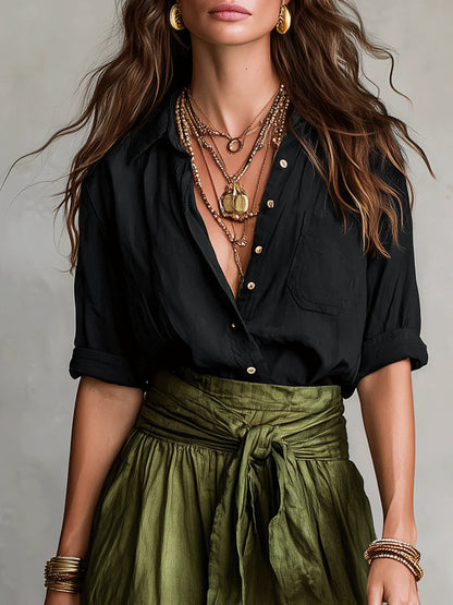 Anastasia | Women's Two Piece Button-Up Set