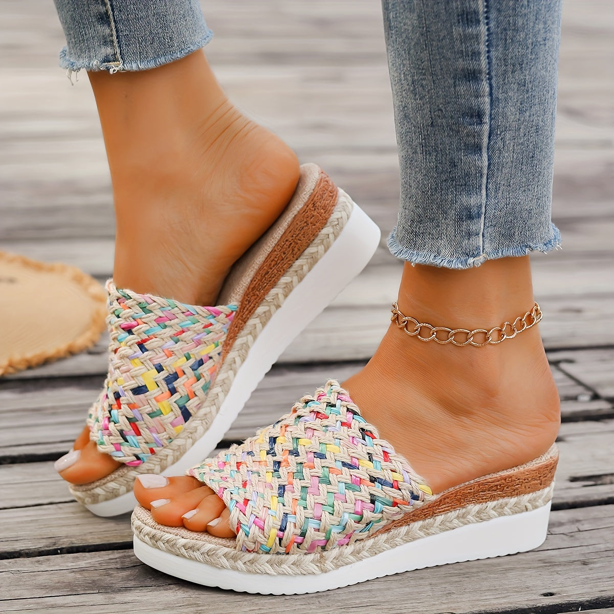Ceinwen | Women's Woven Wedge Sandals