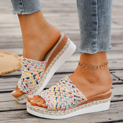 Ceinwen | Women's Woven Wedge Sandals