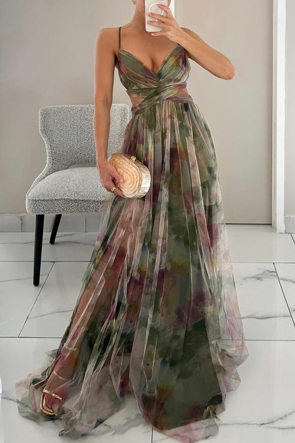 Iris | Beautiful Floral Print Maxi Dress