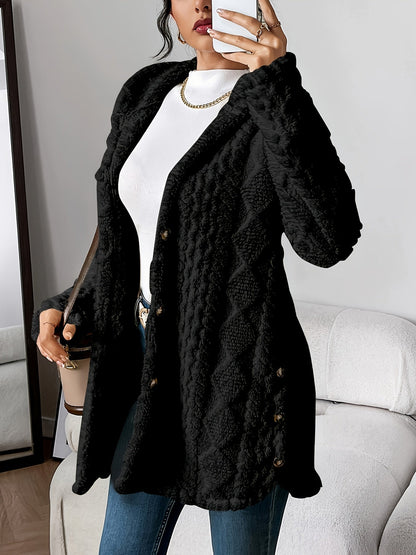 Eden™ | Plush Hooded Cardigan