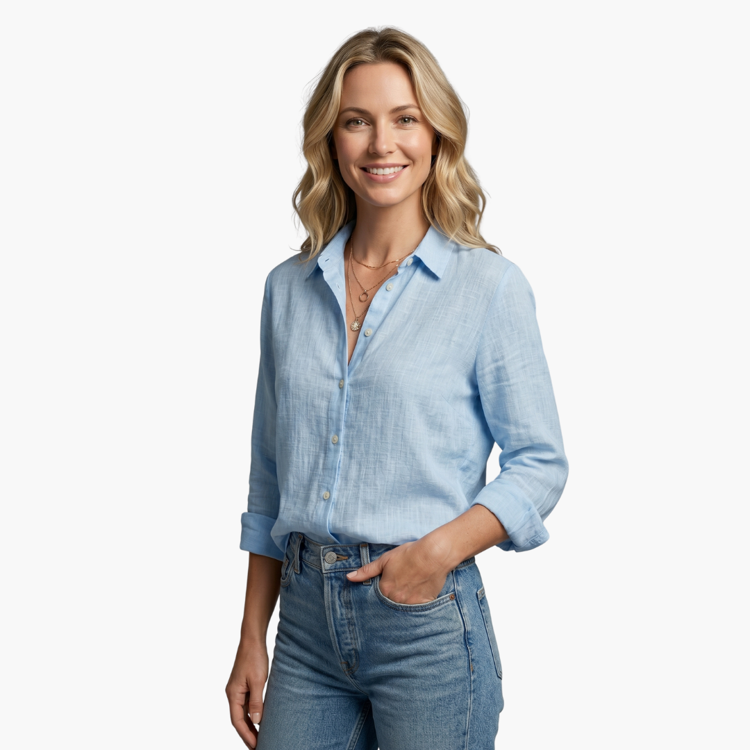 Thessaly | Women's Long Sleeve Button Down Shirt