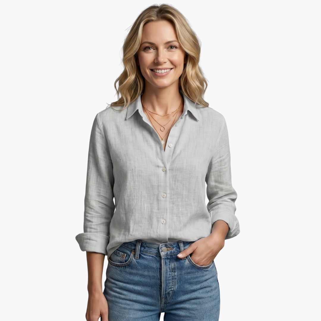 Thessaly | Women's Long Sleeve Button Down Shirt