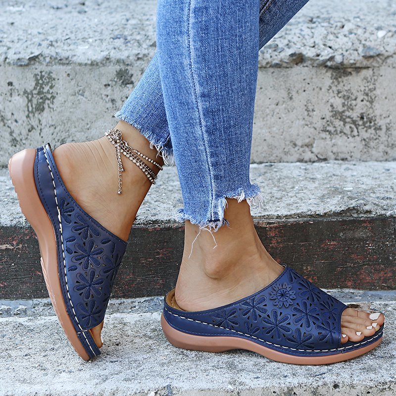 Jessamine | Women's Orthopedic Flat Cushioned Sandals for Walking