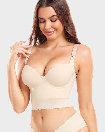 Nan™ | Built-In Shapewear Longline Push-Up Bra