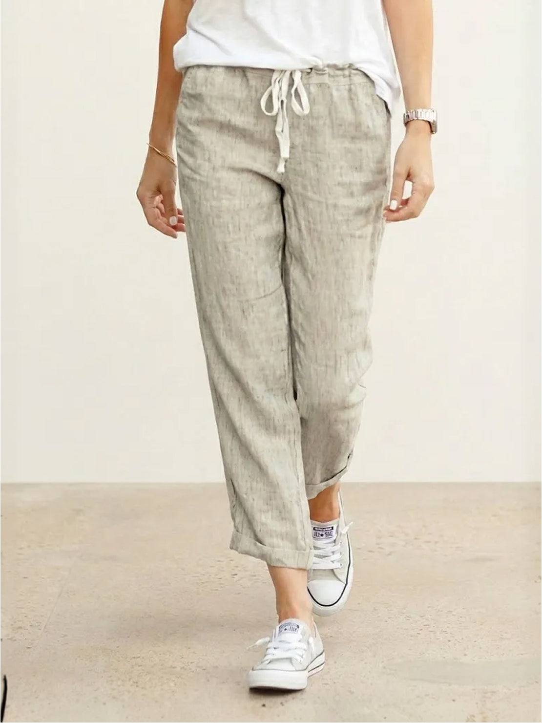 Corinna™ | Women's Everyday Drawstring Straight-Leg Everyday Pants