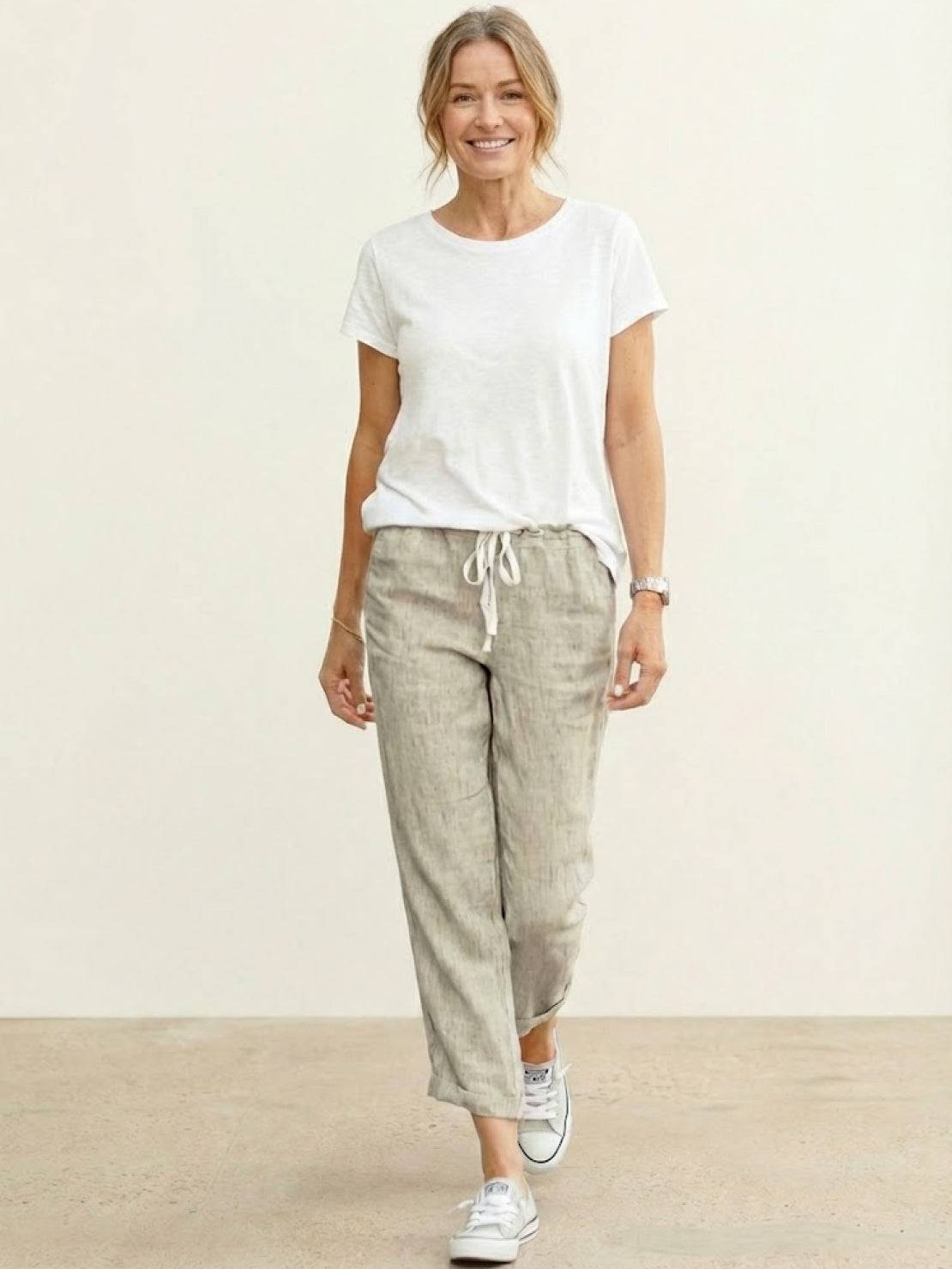 Corinna™ | Women's Everyday Drawstring Straight-Leg Everyday Pants