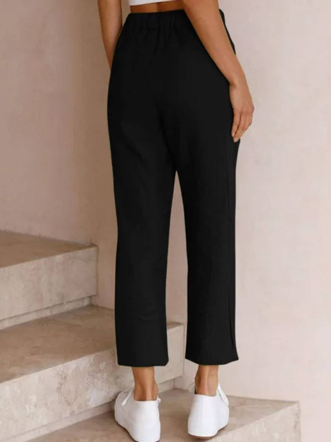 Corinna™ | Women's Everyday Drawstring Straight-Leg Everyday Pants