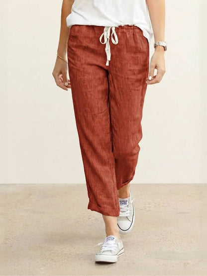 Corinna™ | Women's Everyday Drawstring Straight-Leg Everyday Pants