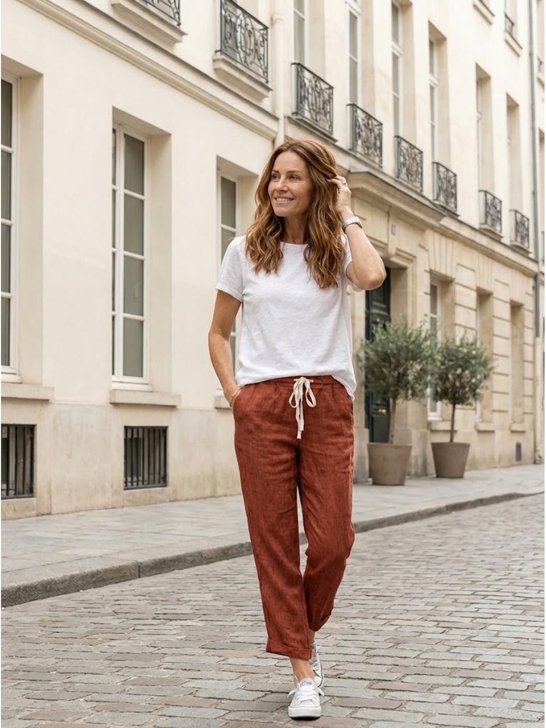 Corinna™ | Women's Everyday Drawstring Straight-Leg Everyday Pants