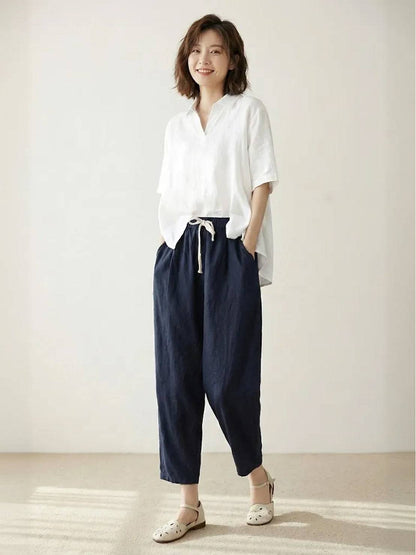 Corinna™ | Women's Everyday Drawstring Straight-Leg Everyday Pants