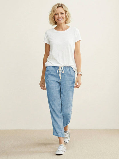 Corinna™ | Women's Everyday Drawstring Straight-Leg Everyday Pants