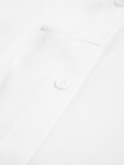 Pearl | Women's Tie Waist Button Down Long Sleeve Shirt Blouse
