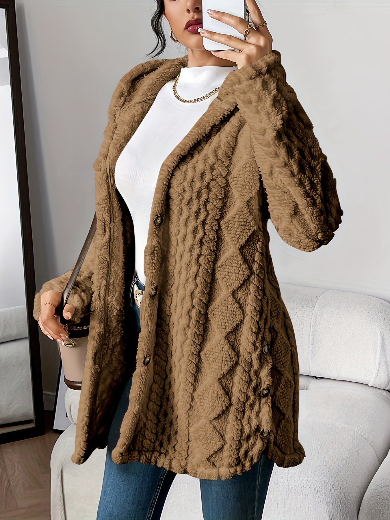 Eden™ | Plush Hooded Cardigan