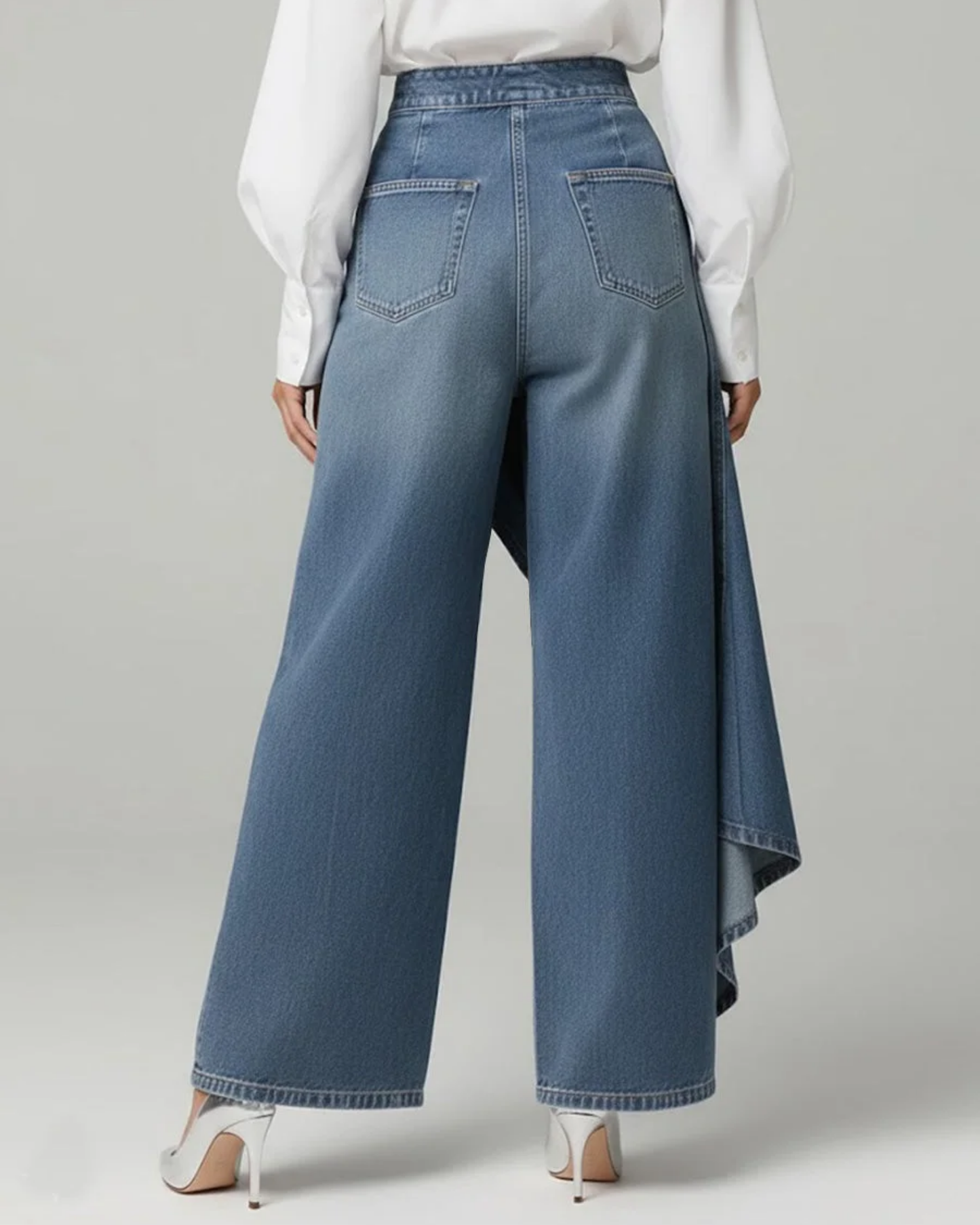 Ceinwen | Women's High Waisted Wide Leg Wrap Pants