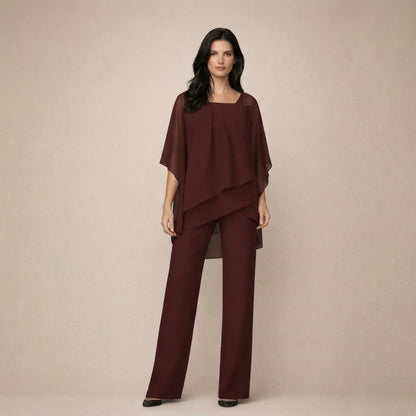 Celeste | Women's Wide Leg Pants & Off Shoulder Top Set