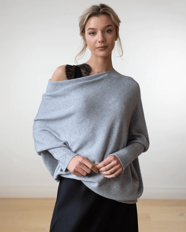 Elin | Women's Off Shoulder Long Sleeve Sweater