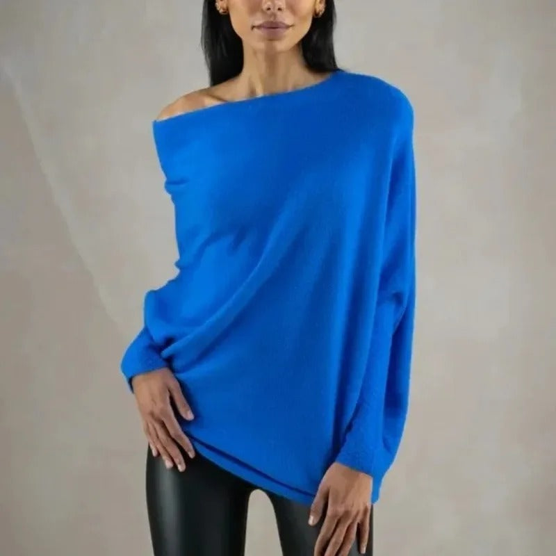 Elin | Women's Off Shoulder Long Sleeve Sweater