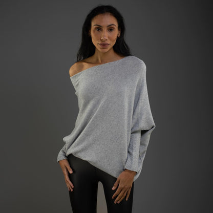 Elin | Women's Off Shoulder Long Sleeve Sweater