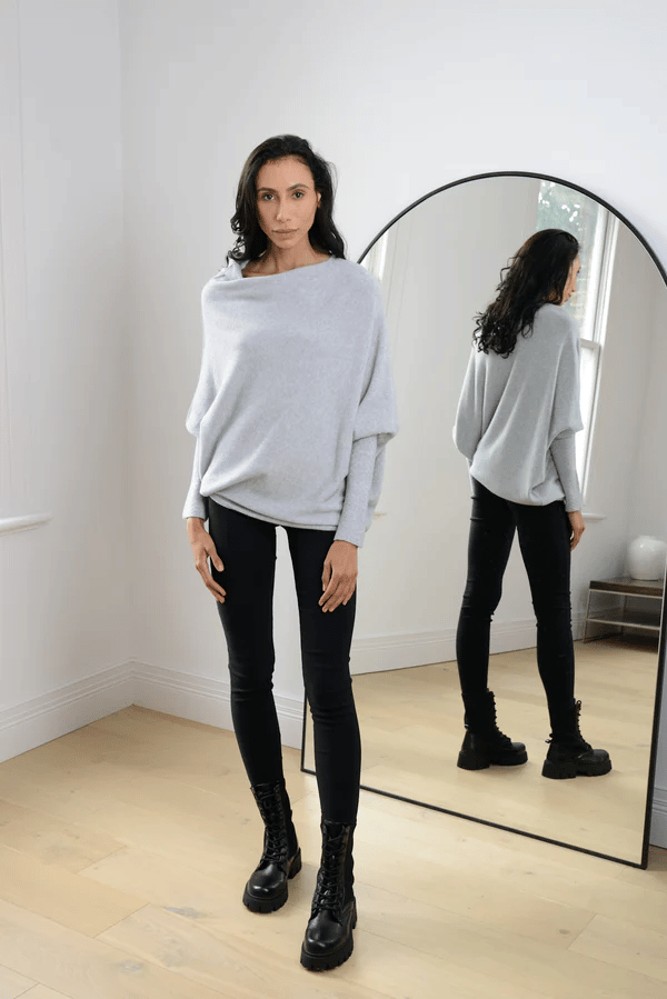 Elin | Women's Off Shoulder Long Sleeve Sweater