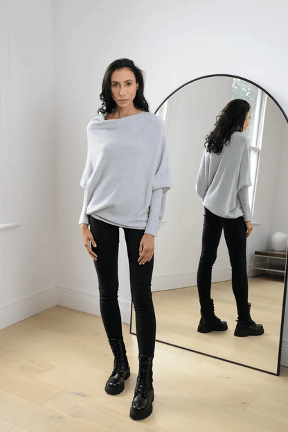 Elin | Women's Off Shoulder Long Sleeve Sweater