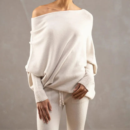 Elin | Women's Off Shoulder Long Sleeve Sweater