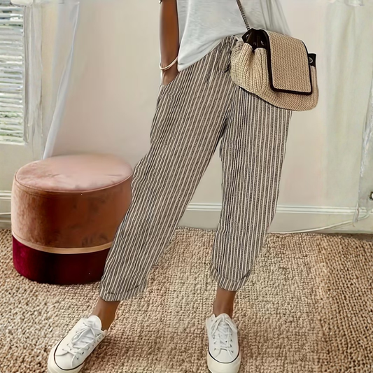 Mae™ | Women's Striped Wide Leg Pants