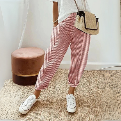 Mae | Women's Striped Wide Leg Pants